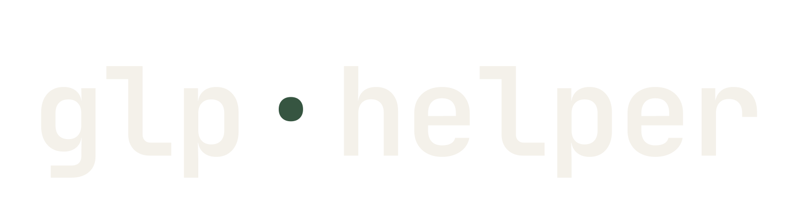 Wordmark, dark background